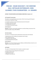 Pmh-Bc - Exam 2026&sol;2027 &vert; 100 Verified Q&A &vert; Detailed Rationales &vert; Ngn-Aligned &vert; Pass Guaranteed &ndash; A&plus; Graded&NewLine;