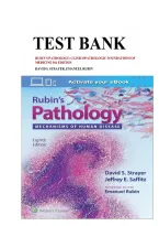  Test Bank for Rubin's Pathology&colon; Clinicopathologic Foundations of Medicine&comma; 8th Edition by David S&period; Strayer & Emanuel Rubin &ndash; Complete Questions & Answers with Detailed Rationales