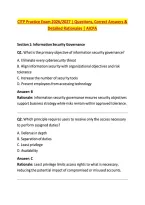 CITP Practice Exam 2026&sol;2027 &vert; Questions&comma; Correct Answers & &NewLine;Detailed Rationales &vert; AICPA 