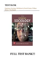 TEST BANK &NewLine;Experience Sociology 5th Edition by David Croteau&comma; William &NewLine;Hoynes&comma; Tara Stamm