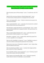 for Fundamentals of Corporate Finance By Jonathan Berk Peter DeMarzo David A Stangeland Andras Marosi Jarrod Harford 100 Correct Answers Verified A Gr
