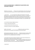 Cocn Exam Review 1 &vert; Important Questions And Answers &vert; 2026&sol;2027