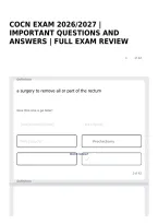 Cocn Exam 2026&sol;2027 &vert; Important Questions And Answers &vert; Full Exam Review