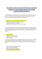 Hesi Mental Health Rn Questions And Answers &NewLine;From V1-V3 Test Banks And Actual Exams &NewLine;&lpar;Latest Update&rpar; Rated A&plus;