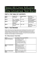 2026&sol;2027 Texas All-Lines Adjuster Exam Prep&colon; Elite Universal Test Bank &lpar;Expert Scenarios & Mentor Breakdowns&rpar;