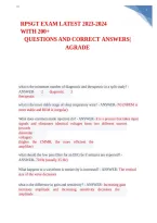 Rpsgt Exam Latest 2023-2024 With&comma; 200 Questions And Correct Answers&period;