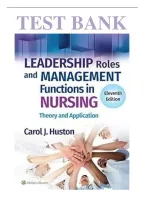 Leadership Roles and Management Functions in Nursing 11th Edition &NewLine;MarquisHuston Test Bank 