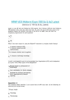 NRNP 6531 Midterm Exam &lpar;100 Qs & As&rpar; Latest &NewLine;&lpar;Version-4&comma; 100 Qs & As&comma; Latest&rpar; 