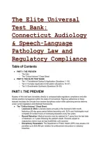 2026&sol;2027 The Elite Connecticut Speech-Language Pathology & Audiology Law Test Bank &lpar;DPH & CMAP Compliance&rpar;