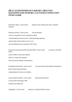 Ibclc Exam Pathology 2026&sol;2027 &vert; Practice Questions And Answers &vert; Lactation Consultant Study Guide