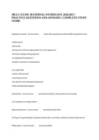 Ibclc Exam&colon; Maternal Pathology 2026&sol;2027 &vert; Practice Questions And Answers &vert; Complete Study Guide