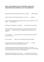 Ibclc Exam Practice Test 2026&sol;2027 &vert; Practice Questions And Answers &vert; Full Exam Review