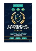 Test Bank&colon; Fundamentals of Corporate Finance &lpar;14th Edition&rpar; by Ross&comma; Westerfield & Jordan &ndash; Chapters 1-27 Complete Questions & Detailed Verified Answers Bundle