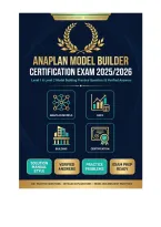 Anaplan Model Builder Certification Exam Test Bank 2025&sol;2026 &ndash; Level 1 & Level 2 Model Building Practice Questions & Verified Answers