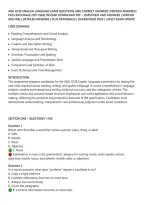 Aqa Gcse English Language Exam Questions And Correct Answers &lpar;Verified Answers&rpar;&NewLine;Plus Rationale 2027 Q&A&vert; Instant Download Pdf &ndash; Questions And Answers &vert; Verified&NewLine;And Well Detailed Answers &vert; Plus Rationales &vert; Guaranteed Pass &vert; Latest Exam Update&NewLine;
