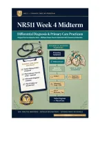 NR511 Differential Diagnosis & Primary Care Practicum Week 4 Midterm &mdash; Original Practice Question Bank  Multiple-Choice Practice Questions With Answers & Rationales