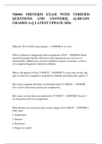 Nr606 Midterm Exam With Verified &NewLine;Questions And Answers&vert;&vert; Already &NewLine;Graded A&plus;&vert;&vert; Latest Update 2026