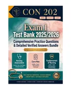 CON 202 Exam 1 Test Bank 2025&sol;2026 &ndash; Comprehensive Practice Questions & Detailed Verified Answers Bundle &ndash; Graded A&plus; Study Guide