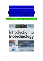 Test Bank for Introduction to Biotechnology&colon; What&rsquo;s New in Biology&comma; 4th Edition by William J&period; Thieman and Michael A&period; Palladino &vert; 2026&sol;2027 Latest Update