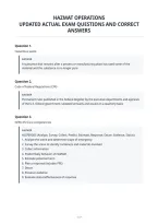 Hazmat Operations&NewLine;Updated Actual Questions With Correct&NewLine;Answers