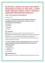 &lbrack;NR 293 Exam 2 Questions and Answers &lpar;2025 Edition&rpar;&rsqb; &ndash; &lbrack;Pharmacology for Nursing Care Study Guide&rsqb; &vert; Complete &lbrack;Verified NCLEX-Style Questions&comma; Answers & Rationales&rsqb; &vert; Updated &lbrack;2025&ndash;2026 Nursing Exam Prep Resource&rsqb;