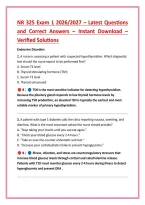 NR 325 Exam 1 2026&sol;2027 &ndash; Latest Questions &NewLine;and Correct Answers &ndash; Instant Download &ndash; &NewLine;Verified Solutions 