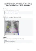 Heart Failure &lpar;Smarty Pance&rpar; Updated Actual&NewLine;Exam Questions And Correct Answers