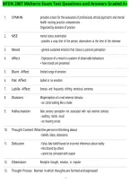 NFDN 2007 Midterm Exam Test Questions and Answers Graded A&plus;