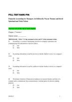 Test Bank for Financial Accounting for Managers&comma; 1st Edition by Wayne Thomas & David Spiceland &vert; Accounting Questions & Answers &vert; 2026&sol;2027 Latest Update