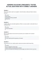 Hondros 163 Exam 2 Frequently Tested&NewLine;Actual Questions With Correct Answers
