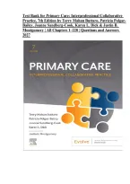 Test Bank for Primary Care&colon; Interprofessional Collaborative Practice&comma; 7th Edition by Terry Mahan Buttaro&comma; Patricia Polgar-Bailey&comma; Joanne Sandberg-Cook&comma; Karen L&period; Dick & Justin B&period; Montgomery &vert; All Chapters &vert; Practice Questions and Answers 2027