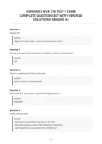 Hondros Nur 176 Test 1&NewLine;Updated Actual Exam Questions And Correct&NewLine;Answers