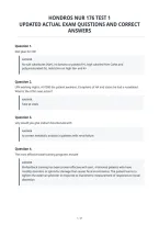 Hondros Nur 176 Test 2&comma; Nur&NewLine;176 Exam 2 Updated Actual&NewLine;Questions And Correct Answers