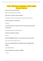 NVSC 200 Exam 2 Questions with Verified&NewLine;Correct Answers