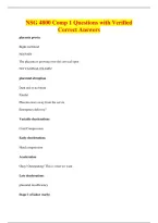 NSG 4800 Comp 1 Questions with Verified&NewLine;Correct Answers
