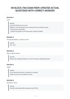 Hr Block &lpar;Tka Exam Prep&rpar; Updated Actual&NewLine;Questions With Correct Answers