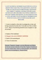 Vati Pn Maternal Newborn Exam With Ngn Actual 2026&sol;2027 High Yield Practice Questions And Study Guide Accurate Exam Complete Real Questions And Correct Verified Answers With Detailed Rationales &lpar;100&percnt; Reliable Solutions&rpar; Currently Updated Version 2026 Edit