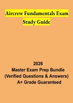 Aircrew Fundamentals Exam Study Guide &ndash; Aviation Concepts&comma; Practice Review and Exam Preparation