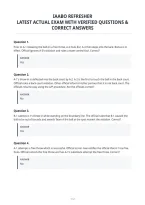 Iaabo Refresher&NewLine;Latest Actual Exam With Verified Questions &&NewLine;Correct Answers&NewLine;