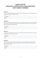 Iaabo Written&NewLine;Frequently Tested Actual Exam Questions&NewLine;With Correct Answers&NewLine;
