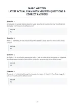 Iaabo Written&NewLine;Latest Actual Exam With Verified Questions &&NewLine;Correct Answers