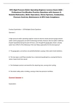 NYC High-Pressure Boiler Operating Engineer License Exam 2026 &ndash; &NewLine;Professional Certification Practice Questions with Answers & &NewLine;Detailed Rationales&comma; Boiler Operations&comma; Steam Systems&comma; Combustion&comma;&NewLine;Pressure Controls&comma; Maintenance & NYC Code Compliance