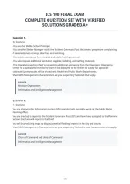 Ics 100 Final Exam&NewLine;Complete Question Set With Verified&NewLine;Solutions Graded A&plus;