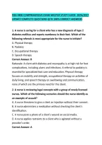 Nsg 4800 Comprehensive Exam Master Study Guide&colon; 2026&sol;2027 Update Complete Questions Qith 100&percnt; Correct Answers