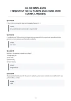 Ics 100 Final Exam&NewLine;Frequently Tested Actual Questions With&NewLine;Correct Answers