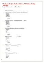 The Human Body in Health and Illness 7th Edition Test Bank by Barbara Herlihy and Lee Smith &ndash; Exam Questions and Answers
