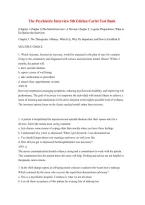 The Psychiatric Interview 5th Edition Test Bank by Daniel J&period; Carlat &ndash; Exam Questions and Answers