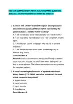 Nsg 4100 Comprehensive Adult Health Iii Exam 1 Questions&colon; 2026&sol;2027 Update Complete With Verified Answers