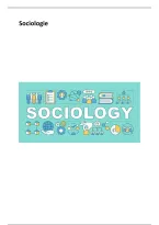 Samenvatting&colon; Sociologie I &vert; Sociologie & Politieke Wetenschappen &vert; VUB &vert; 24-25