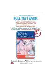 Seidel&rsquo;s Guide to Physical Examination&colon; An Interprofessional Approach&comma; 10th Edition &ndash; Test Bank and Practice Questions and Answers